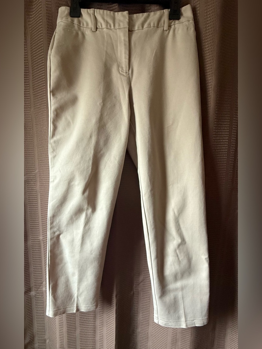 Liz Claiborne Career Emma Classic Beige Straight Leg Trousers Size 6